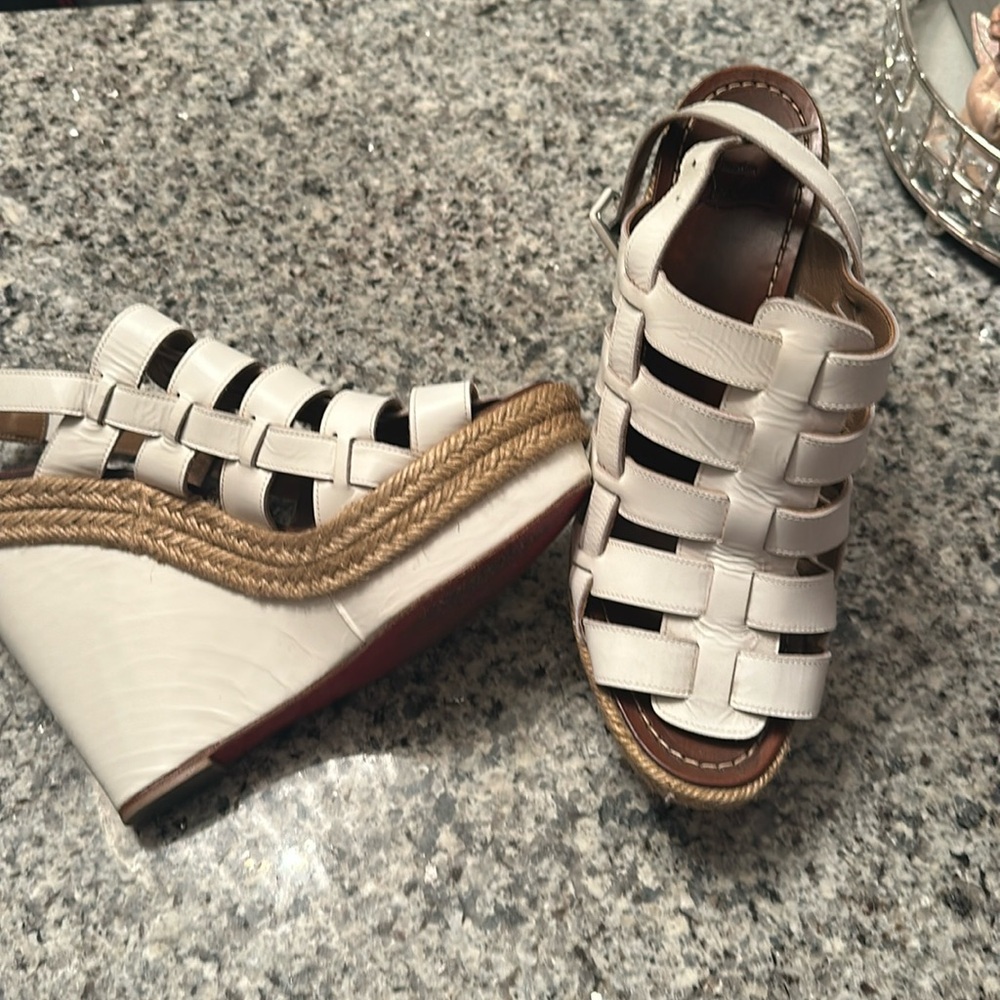 Christian Louboutin wedge sandals. Size 39